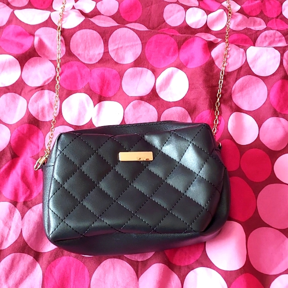 Shein Black Quilted Purse